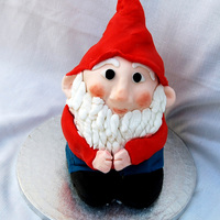 Gnome Cake A garden gnome cake made for my mum for her 60th Birthday!