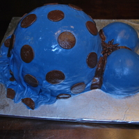 Baby Bump Cake! My First!! Ok ok, I know we've all seen the baby bump cake! But this was my first, and I was pretty pleased with the way it came out! Fondant...