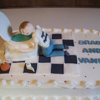 Plumber's Grooms Cake This is a grooms cake. He is a plumber and the brides parents surprised him with it. Very fun to create.