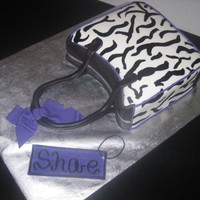 The Zebra Print Purse Hand painted zebra print. TFL!