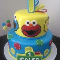 The Baby's Sesame Street Cake This cake was inspired by CakeMommyTX. TFL!!