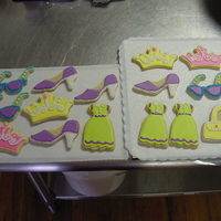 Princess Cookies Sugar Cutouts with royal icing