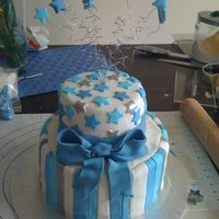 Blue Stars And Stripes This cake was made for an end of year class party for a class that I teach. The class' school team colour is blue so I went with a...