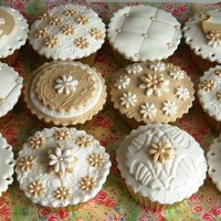 Baby Shower Cupcakes Vanilla sponge cupcakes filled with Nutella. Fondant toppings. These are for my son's partner to take to School along with the...