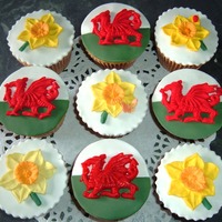 St. David's Day Cupcakes 