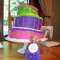 Crooked Cake And Barbie My best friend wanted a crooked cake for her daughters birthday..the daughter wanted a Barbie Cake. It was my first time trying a crooked...