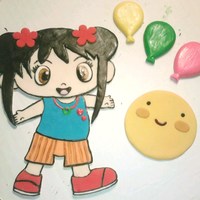 Little Girl Cake Plaque 