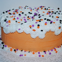 Halloween Seasonal Cake This cake was made for the teachers at my son's school. I was in Wilton's Course 1 class. This was a "practice cake."...