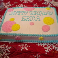 Happy Birthday My sisters 30th b-day. The colors are a little light, kinda baby showerish.