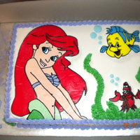 Little Mermaid This is made with FBCT and I made this for my niece's 3rd b-day.