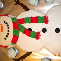 Snowman This is my 5th cake I have ever made. I'm pretty happy with it!