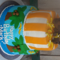 Monkey Birthday Cake 