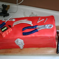 Tool Box Cake I made this for my nephews 25th. Even the nails are eatable!