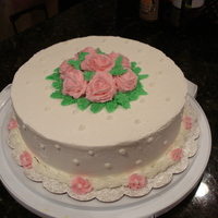 Wilton Course 2 Buttercream Roses Cake Im not sure I can even remember how to make buttercream roses now, maybe I need to practice !!