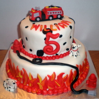 Fire Department Based on cakes seen on Cake Central - Thank you!