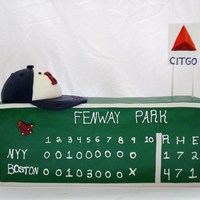 The Green Monster This cake was made for my husbands 25Th birthday!! The scores are from the game Ellsbury stole home last year. The cake is chocolate with...