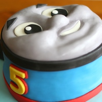 Thomas The Train The cake I made for my nephew's 5th birthday. Decorated in homemade marshmallow fondant.