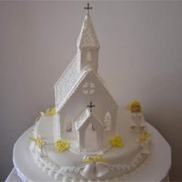 Iglesia Blanca all the decorations made by me was pastillage and gum paste, the cake is a dummy cake.