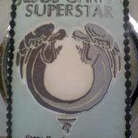 Jesus Christ Superstar Logo Cake My 7 year old son LOVES this musical! This was his request.