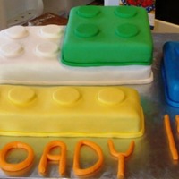 Lego Blocks This is my first MMF cake, made for my Lego loving son. Every batch of fondant turned out different and the orange was impossible to fix so...