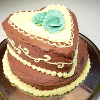 Immaculate Heart Cake My second cake I tried to professionally decorate. :) I made this heart shaped cake in honor of the Feast of the Immaculate Conception (...