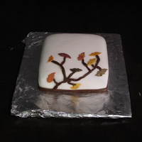 Tree Cake I didn't get to finish this cake because I ran out of time. It was for my mom and dad for their anniversary, so they didn't mind...