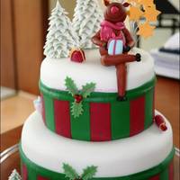 Rudolph Birthday Cake This Birthday Cake is for my little brother. His Birthday is on Boxing day and my sister will hand it over to him as surprise, because I&#...