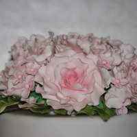 Flower Arrangement For 70Th Birthday The flower arrangement for the cake I made from the instruction of the book 'Motivtorten Basics' from Tuggy! It was a great help...