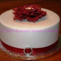 Peony Cake For Mother's Day This cake with the gumpaste peony was for my mom for Mother's day!