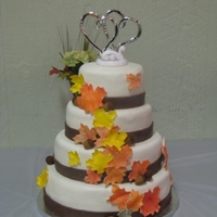 Fall Wedding Cake 