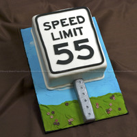 For Dad Done on the fly for an impromptu birthday celebration... Dark Chocolate Cake with Vanilla Buttercream and fresh Strawberries. Sign post is...