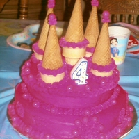 Castle Cake My daughter's birthday cake. I made a castle since it was a princess party.