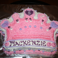 Crown Birthday Cake My daughter chose this cake (from a "google" search) for her 5th birthday. Lemon cake decorated with lemon flavored elegant icing...