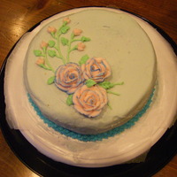 Wilton Course 1 - Final This is the final cake I made for course 1. It actually happened to be right before Mother's Day, so I just turned it into a Mother&#...