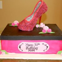 High Heeled Shoe Shoe is modeled after a pair of pumps the customer owned.