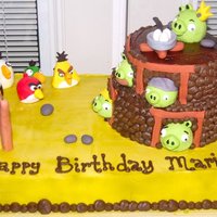 Angry Birds Angry Birds Cake made for a girl who's addicted to the game.