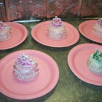 Mini Cakes For Princess Birthday I made these to match a doll cake for a princess birthday. They were my first time at mini-cakes. Alot more work than I thought, but turned...