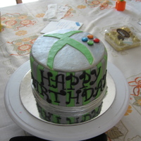 Xbox Theme I couldnt be bothered making a cake that looked like an actual Xbox so I did this instead