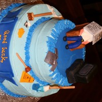 Retirement Cake Made this for a retiring custodian.