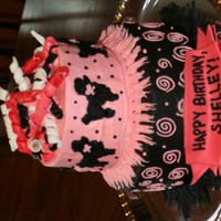 Poodle Cake Made this for a SIL of a dear friend. She owns standard black poodles.