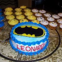 Bat Man Cake Had a hard time getting my letters centers
