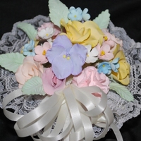 Gumpaste Flowers Nosegay This is a nosegay that I made in a Gumpaste Flowers class taught by Helen Sembra.