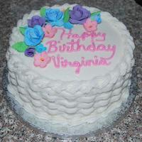 Birthday Cake Birthday cake for a friend. I really love the basket weave icing technique. It is really easy and looks great and non-decorators are always...