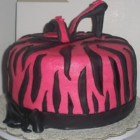 Zebra Cake High Heel 