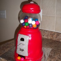 Gumball Machine Cake This cake was for A Silent Auction. It sold for $115.00 which is awesome in our little small town! Not at all what I was expecting it to go...