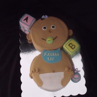 Baby Cake This is a baby shower cake I made from a request. 2 8" round cakes covered in fondant with gumpaste accessories. Baby blocks and...