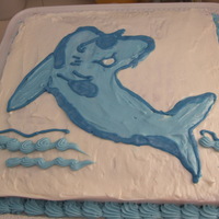 Shark School Mascot Cake 