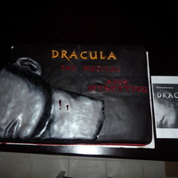 Dracula The Musical Cake Requested by a local high school for their Dracula musical they were putting on. My first paid order, and my first 3D/sculpted cake! Cake...