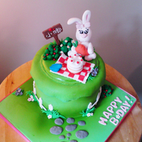 Bunny Cake This is for a girl who is born in the year of the Rabbit! (it happens that this year is the year of the rabbit too!)