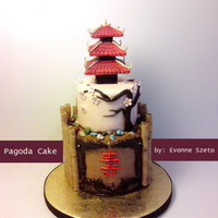 Chinese Pagoda Cake remake of a previous cake that I've done